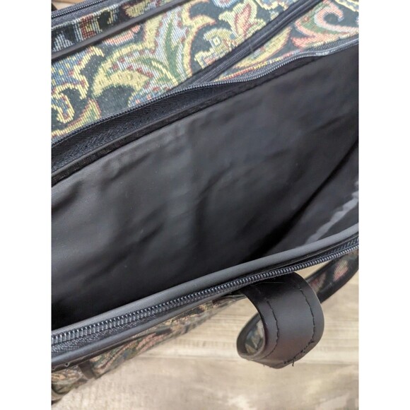 Verdi Boho Tapestry Shoulder Carry On Tote Bag 21"x15"x8" Weekend Retro Vntg - Picture 6 of 16